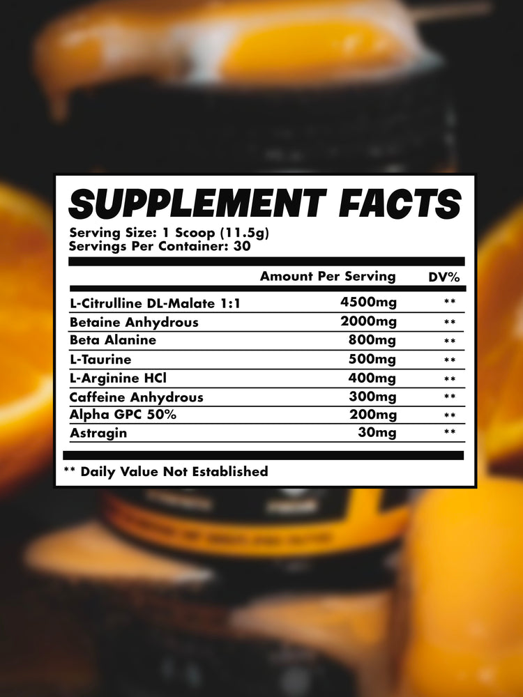 Orange Dreamsicle Supplement | Divine Performance Supplements
