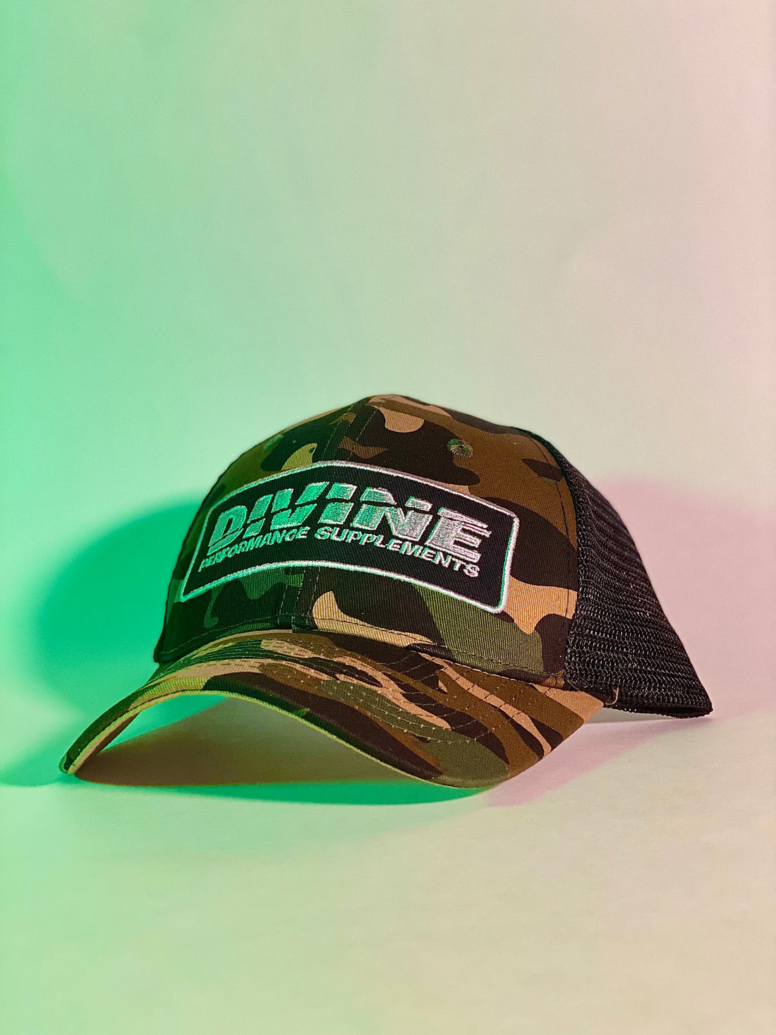 Camo Trucker Hat | Men's Snapback Hat | Divine Performance Supplements